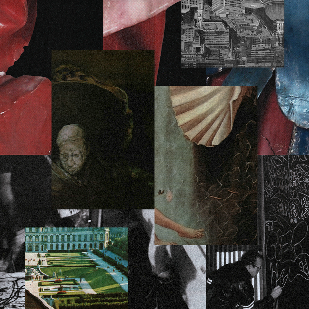 Collage of textures and images